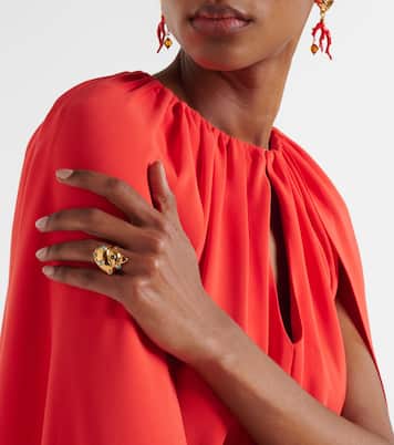 Bague Seashell à cristaux | Oscar de la Renta