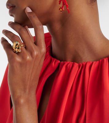 Bague Seashell à cristaux | Oscar de la Renta