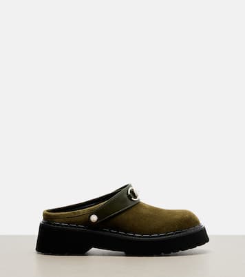 Slippers Horsebit aus Veloursleder | Gucci