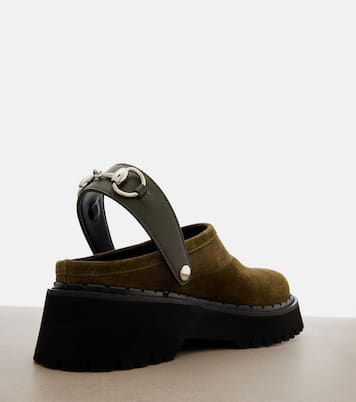 Slippers Horsebit aus Veloursleder | Gucci
