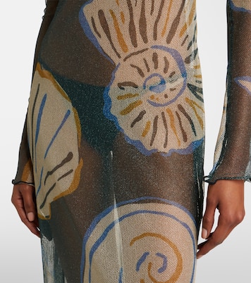 Ursa printed sheer beach dress | Cala de la Cruz