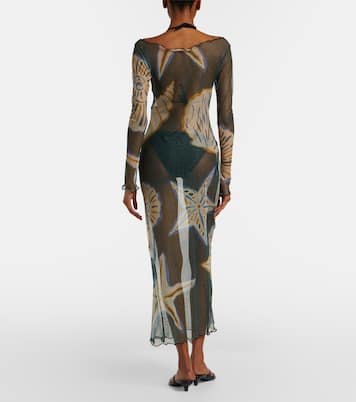 Ursa printed sheer beach dress | Cala de la Cruz