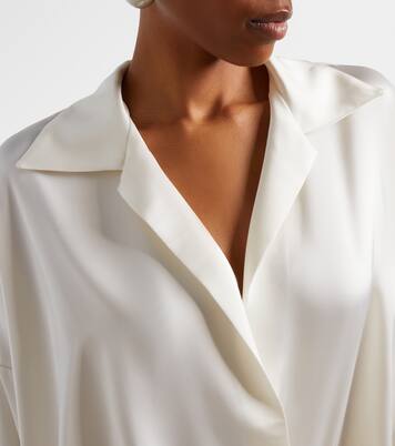 Oversized satin bodysuit | Norma Kamali