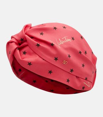 Printed silk twill headband | Valentino