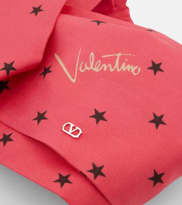 Printed silk twill headband | Valentino