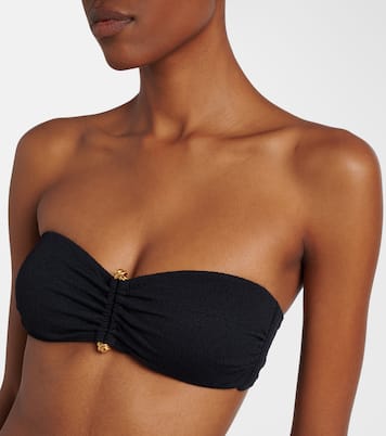 Top de bikini bandeau Nika adornado | ViX Paula Hermanny