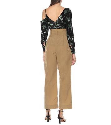 Pantalon droit Tech à taille haute | Ganni