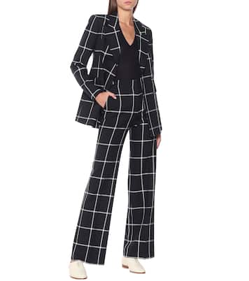 Karierte Hose Leda aus Wolle | Gabriela Hearst