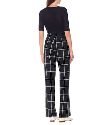 Karierte Hose Leda aus Wolle | Gabriela Hearst