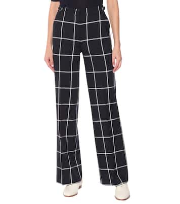 Karierte Hose Leda aus Wolle | Gabriela Hearst
