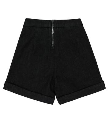 Stretch-cotton denim shorts | Balmain Kids