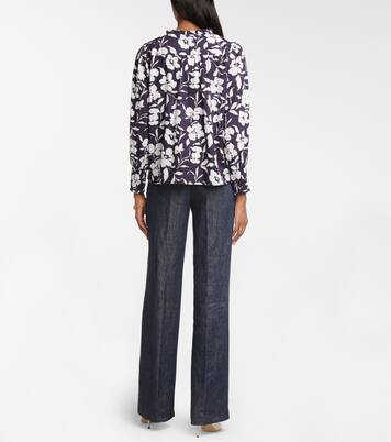 Top Anissa en coton à fleurs | Velvet