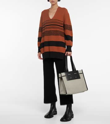 Pull White Label en coton mélangé côtelé | Proenza Schouler