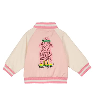 Baby - Bomber in raso con ricamo | Stella McCartney Kids