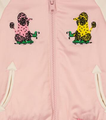 Baby - Bomber in raso con ricamo | Stella McCartney Kids
