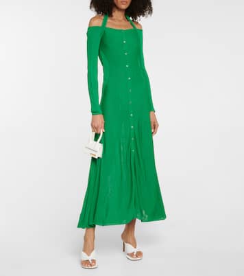 Off-Shoulder-Maxikleid La Robe Lagoa | Jacquemus