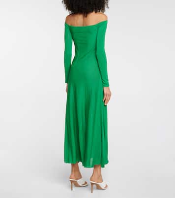 Off-Shoulder-Maxikleid La Robe Lagoa | Jacquemus