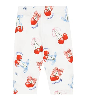 Baby printed cotton-blend leggings | Monnalisa