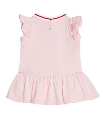 Baby embellished cotton-blend dress | Monnalisa