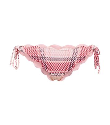 Culotte de bikini réversible à carreaux Mott | Marysia