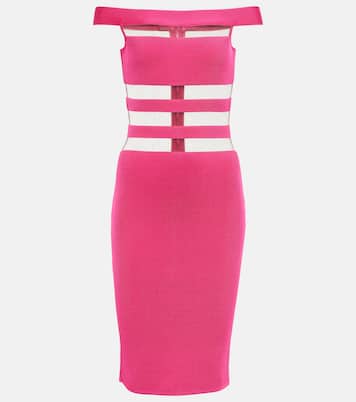 Robe à encolure bardot | Balmain