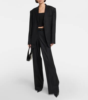 Low-Rise-Hose Conso aus Wolle | Aya Muse