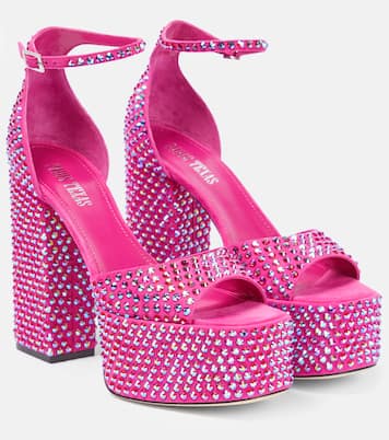 Verzierte Plateausandalen Holly Nicole aus Leder | Paris Texas