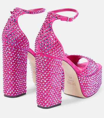 Verzierte Plateausandalen Holly Nicole aus Leder | Paris Texas