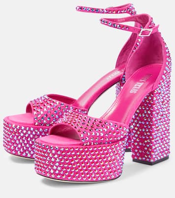 Verzierte Plateausandalen Holly Nicole aus Leder | Paris Texas