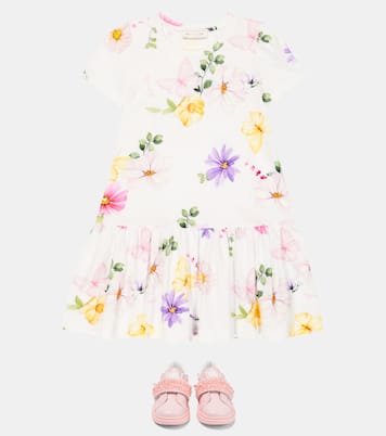 Embellished leather sneakers | Monnalisa