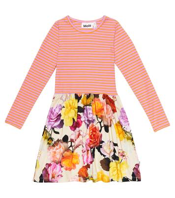 Cassie cotton-blend striped floral dress | Molo
