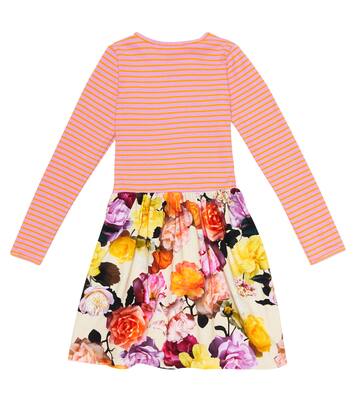 Cassie cotton-blend striped floral dress | Molo