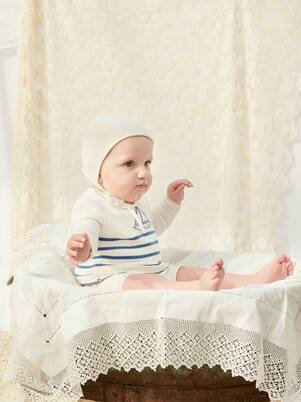 Baby Set Rixo aus Mütze und Socken | La Coqueta