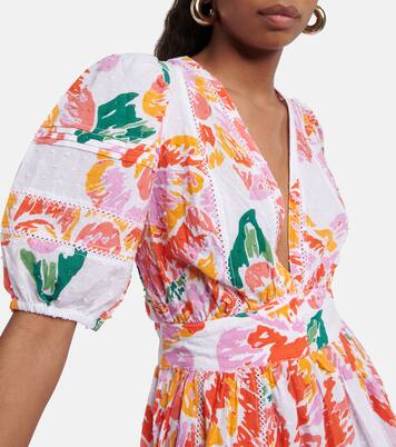 Robe Reina imprimée en coton | Poupette St Barth