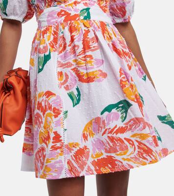 Robe Reina imprimée en coton | Poupette St Barth