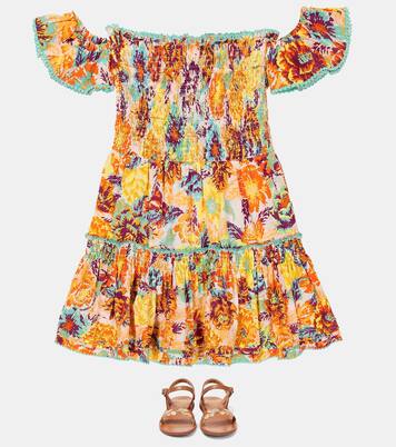 Aurora printed cotton dress | Poupette St Barth Kids