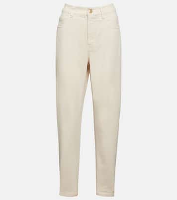 High-Rise-Hose aus Baumwolle | Brunello Cucinelli