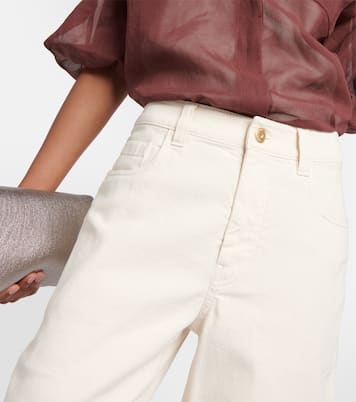 High-Rise-Hose aus Baumwolle | Brunello Cucinelli