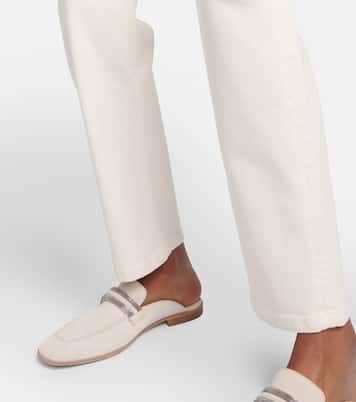 High-Rise-Hose aus Baumwolle | Brunello Cucinelli