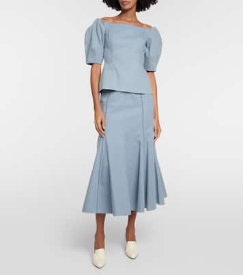 Off-Shoulder-Top Ellen aus Baumwolle | Gabriela Hearst