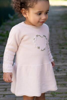 Baby Kleid aus einem Wollgemisch | Tartine et Chocolat