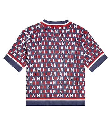 Cardigan en coton mélangé à monogramme | Balmain Kids