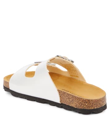 Metallic leather sandals | The New Society