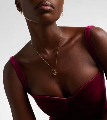 10kt gold pendant necklace with amethyst and topaz | Stone and Strand