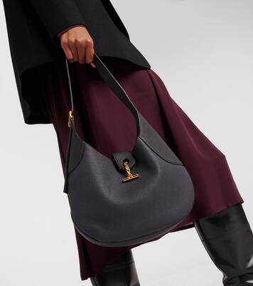 Bobbin Medium leather shoulder bag | Loro Piana