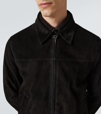 Suede blouson jacket | Brioni