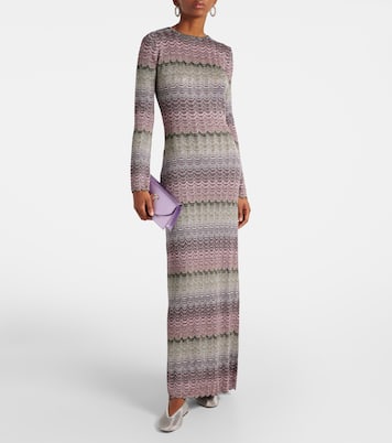 Open-back lamé maxi dress | Missoni