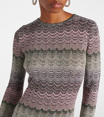 Open-back lamé maxi dress | Missoni