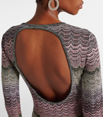 Open-back lamé maxi dress | Missoni