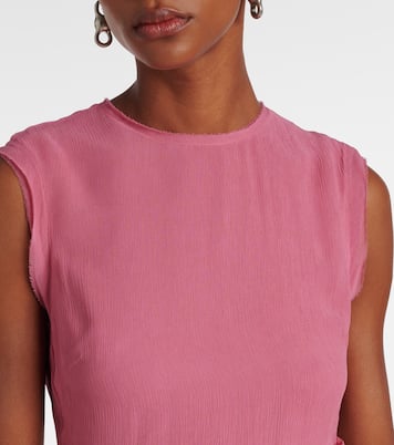 Midikleid aus Crêpe mit Spitze | Acne Studios